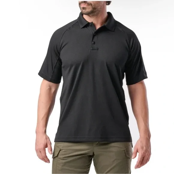 Men’s 5.11 Tactical Series Polo Black - Picture 3 of 16